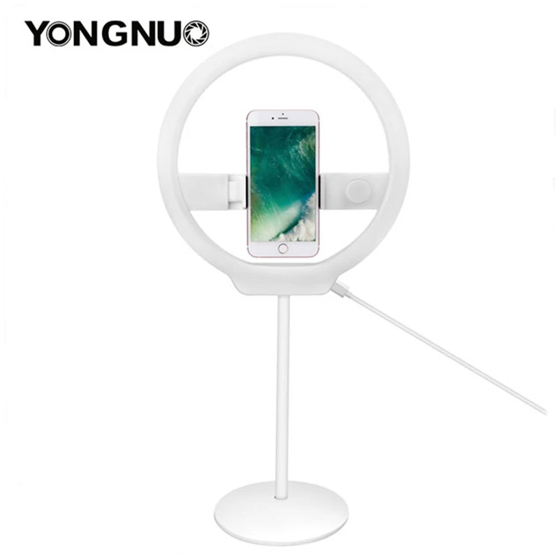 YONGNUO YN128 кольцо свет камеры Фото/Студия/телефон/видео 128 светодиодный 3200 K-5500 K фотография кольцо с регулируемой яркостью лампы