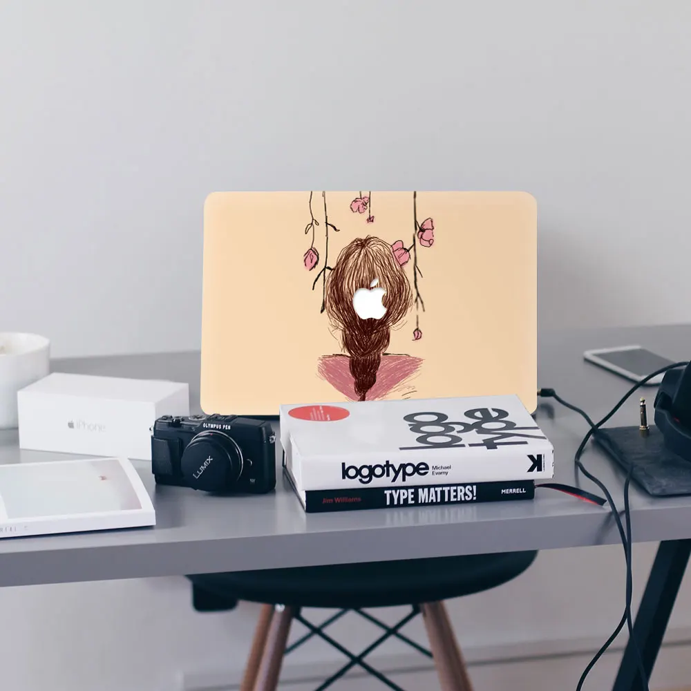 Виниловая наклейка на заднюю панель для девушек сделай сам MacBook Air Pro Retina 11 13 15