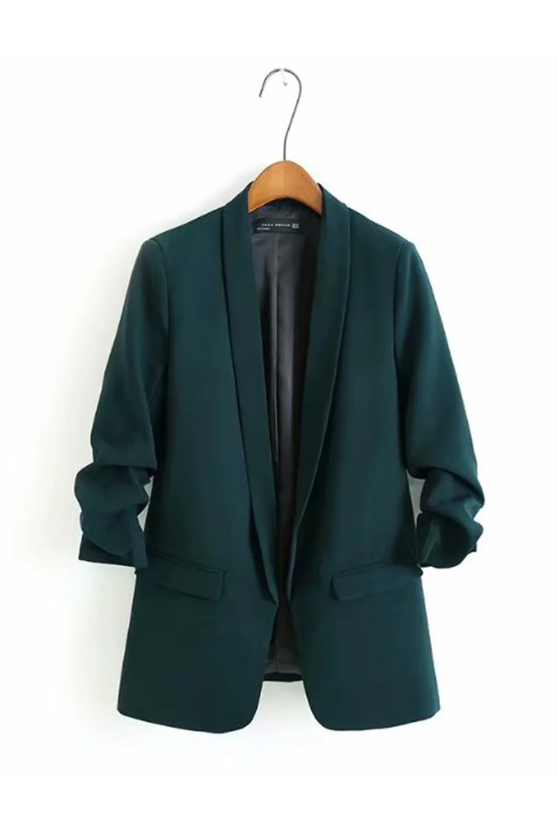 Женская одежда осенняя куртка уличная Роскошная однотонная женская Женский