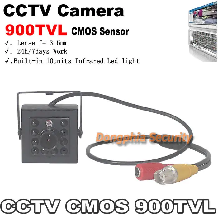 Бесплатная доставка! Мини камеры видеонаблюдения 900TVL cmos Аналоговые Камеры со
