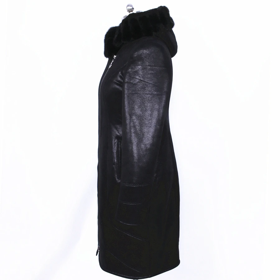 100% натуральный пояса из натуральной кожи норки меховой воротник свободные