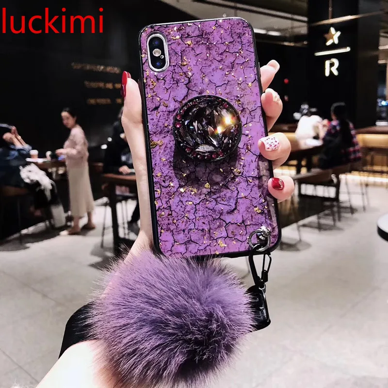 For xiaomi 8 5x 6x mix2s note3 8lite 8se Gold Bling Marble Case |