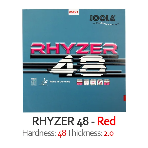 48 Red 2.0 Joola RHYZER 43/48 резиновая губка для настольного тенниса для пинг-понга Tenis De Mesa - Цвет: 48 Red 2.0
