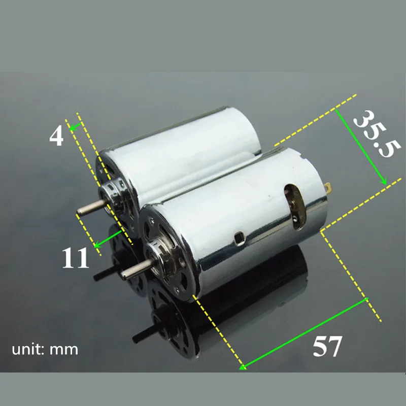 

DC12-24V high torque DIY electric drill mill model car DC motor,Double ball bearing large torque DC motor,J17665