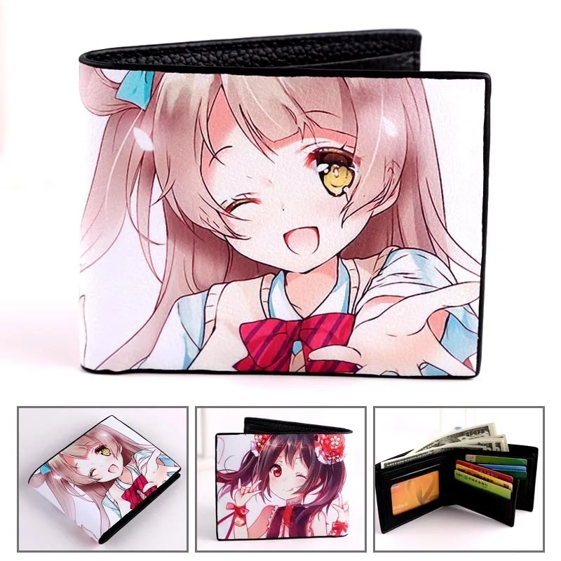 Комикс аниме Miku / Himouto/Touhou Project /Yatogami Tohka Lovelive kotory Minami кошелек пу короткий