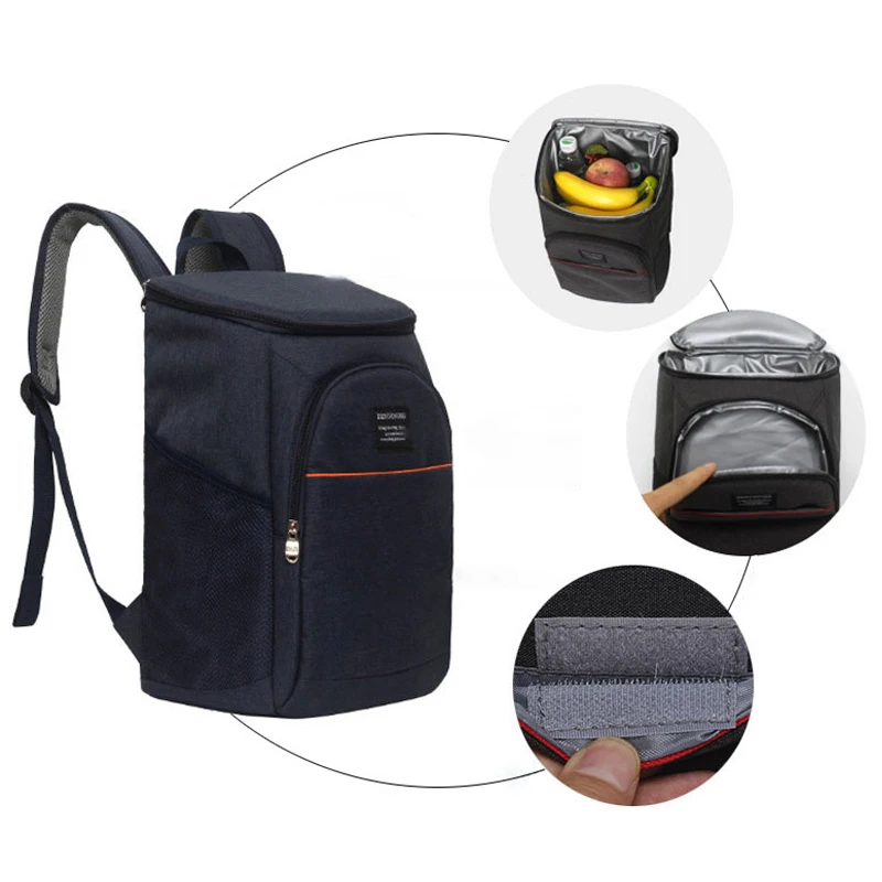 Leeseph изолированный рюкзак сумка холодильник герметичные легкие термальные сумки