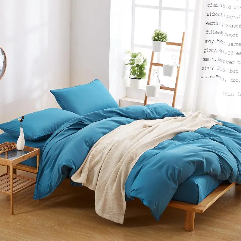 Специальный пользовательский размер наволочка 70*70 см стиль двойной цвет комплект постельного белья Король Королева Полный Твин пододеяльник набор плоский лист