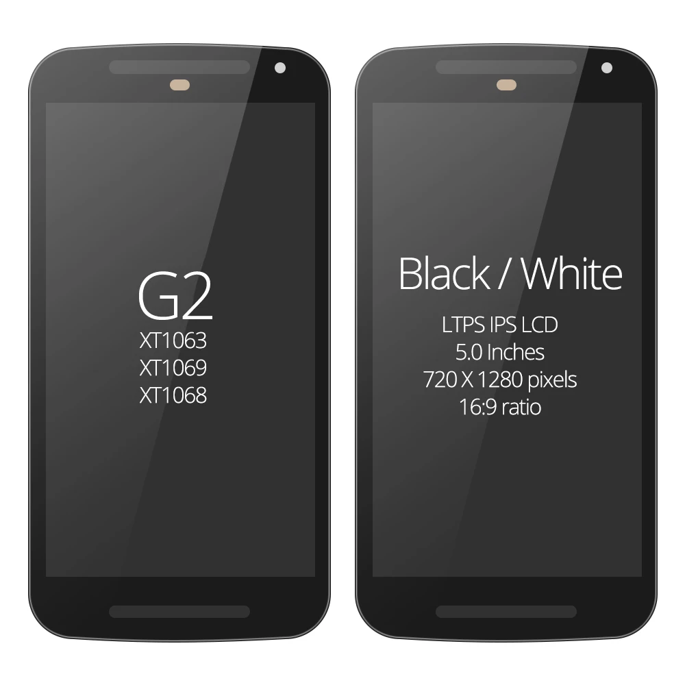 ЖК-дисплей 5 0 '&#x271280x720 для MOTOROLA MOTO G2 Дисплей G + 1 XT1063 XT1069 XT1068 с сенсорным экраном