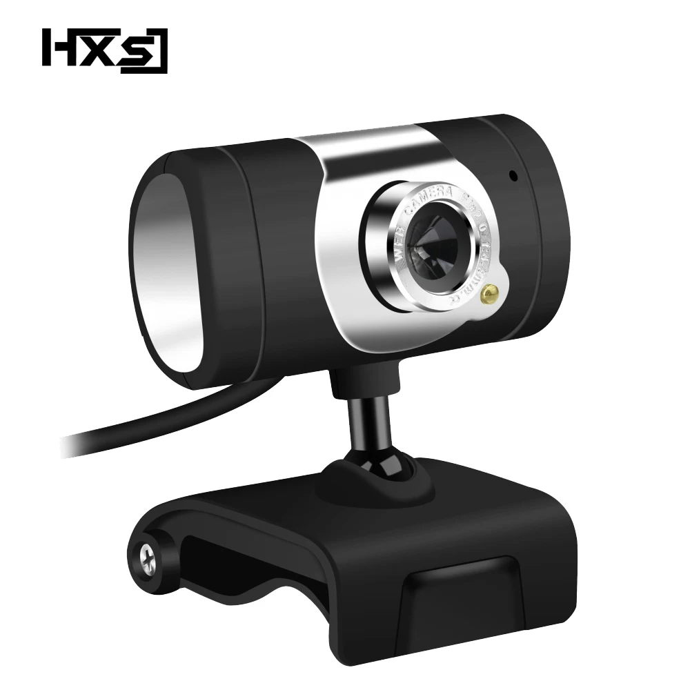 Веб-камера HXSJ с микрофоном и светодиодный кой 480P | Компьютеры офис