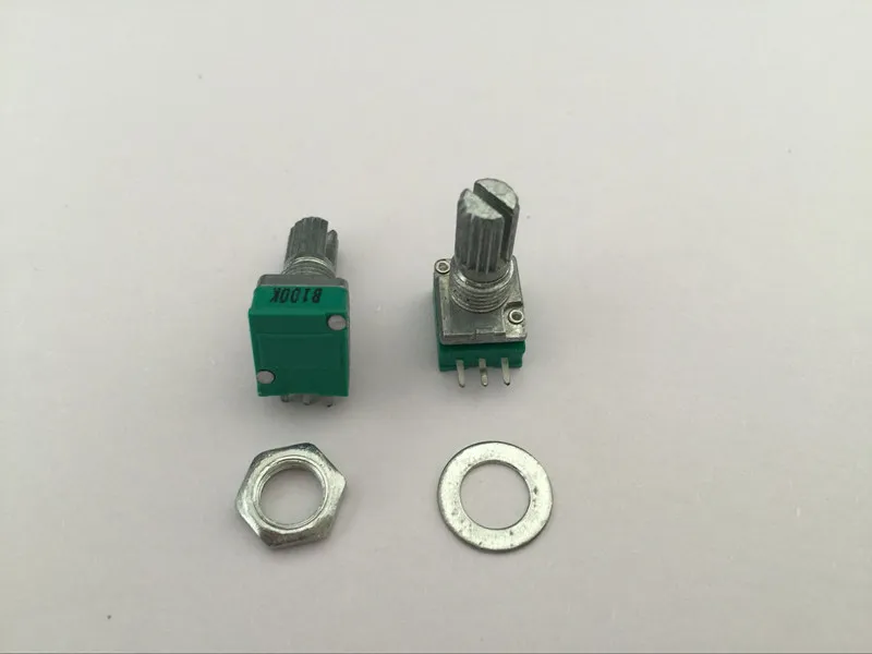 100 шт. B1K B5K A10K B10K B20K A50K B50K B100K B250K ohm 3 контактный линейный роторный потенциометр для