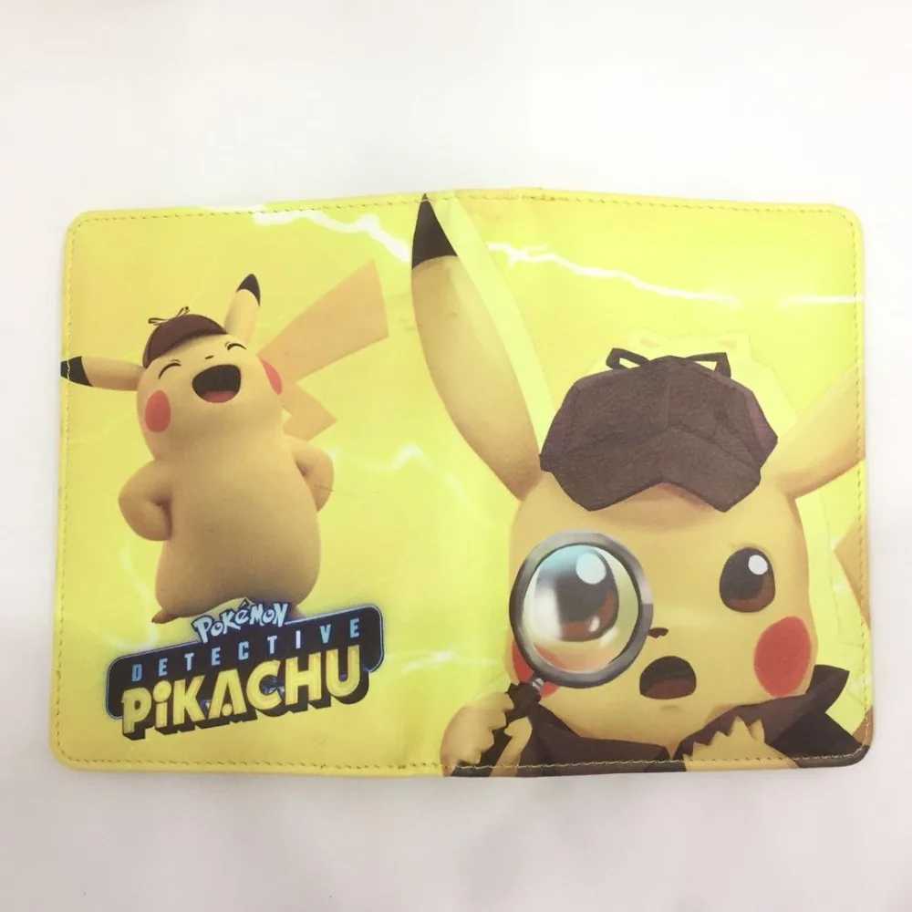 Милый мультфильм Пикачу Обложка для паспорта игра фильм Покемон PU кожаный держатель паспорта Id Кредитная карта чехол для путешествий Обложка для паспорта