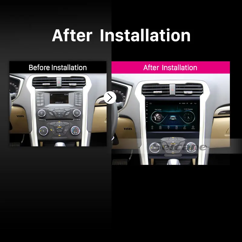 Seicane 2din Android 8 1 9 дюймов для Ford Mondeo 2012 2014 автомагнитола GPS автомобильное аудио 3G WiFi
