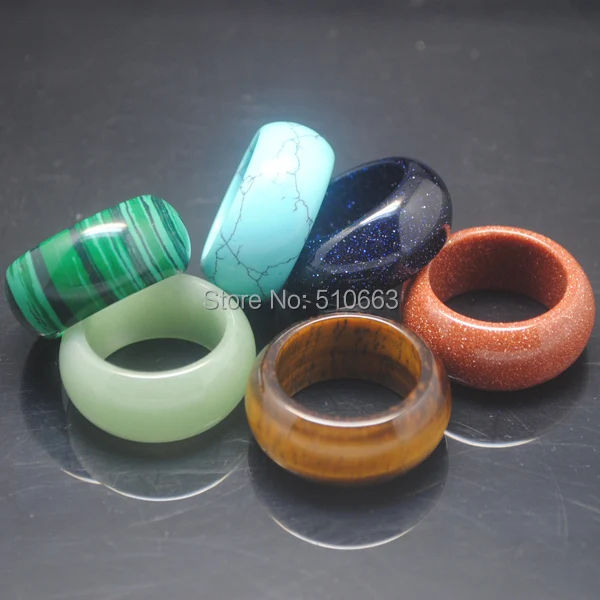 3 шт./лот кольцо из натурального камня украшения для свадебной вечеринки размер: