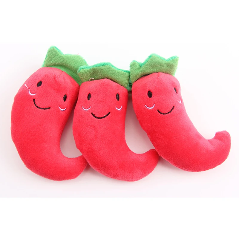 Игрушки для домашних животных, кошек, звук, фрукты, овощи, курица, барабан, кости, скрип, игрушка для собак, щенок, плюш, красный перец, баклажан, редиска, утка