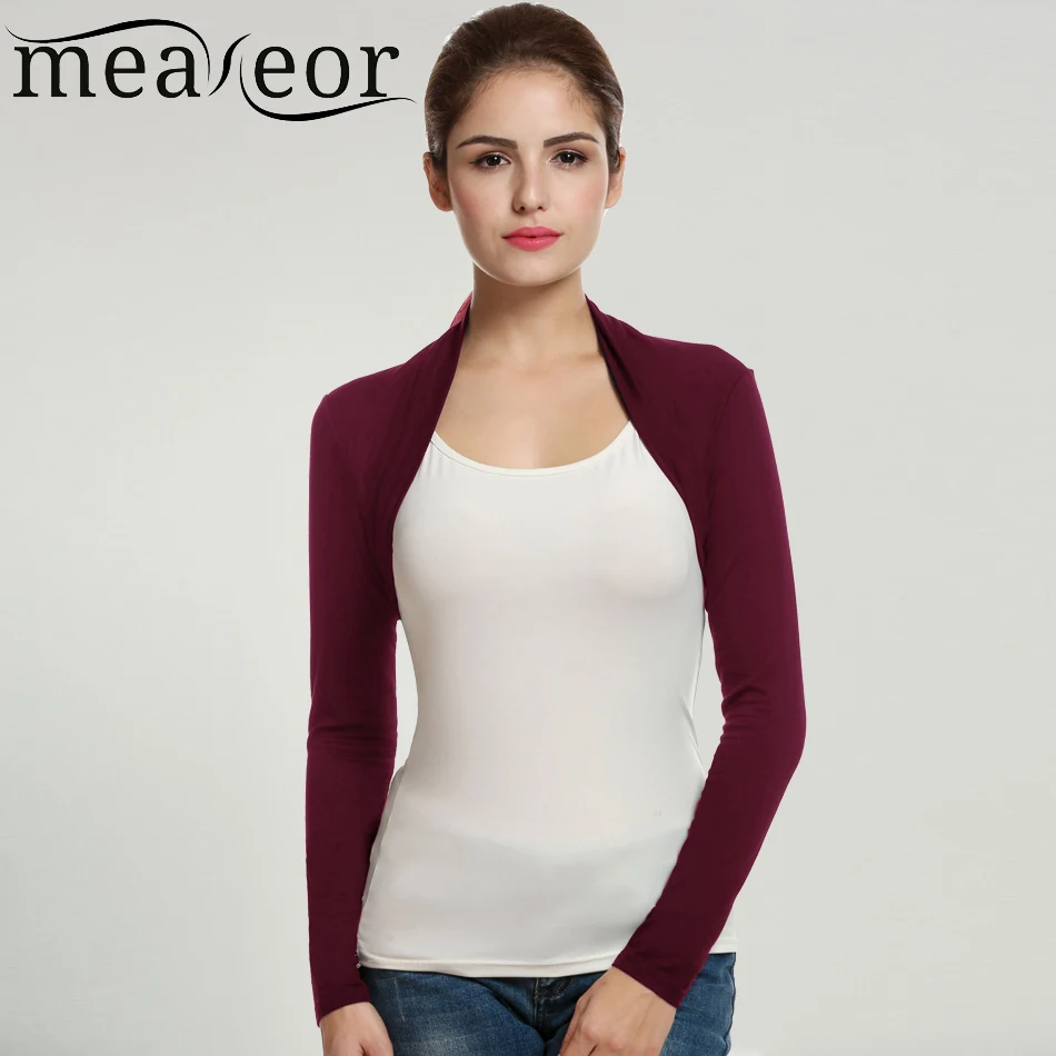 Meaneor/брендовый кардиган для женщин короткий болеро топы на осень повседневный