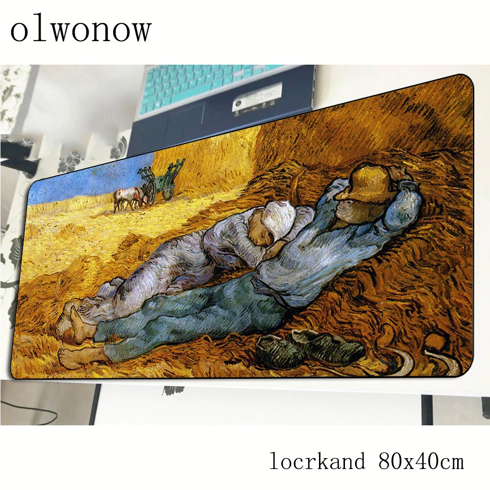 Ван Гог коврик для мыши с изображением 800x400x3 мм профессиональный игровой геймер