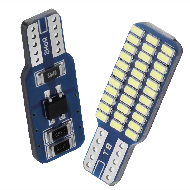 2 предмета T10 192 194 168 W5W светодиодный лампы 33 SMD 3014 автомобильные задние фонари купольная лампа белый AC/DC 12V Canbus Error Free авто аксессуары