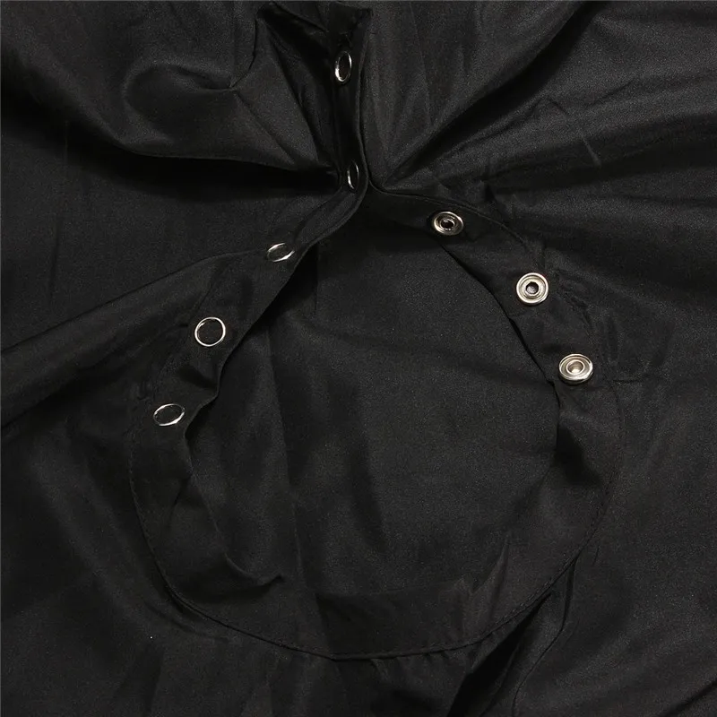 Парикмахерская накидка для парикмахерской водонепроницаемая тканевая черного