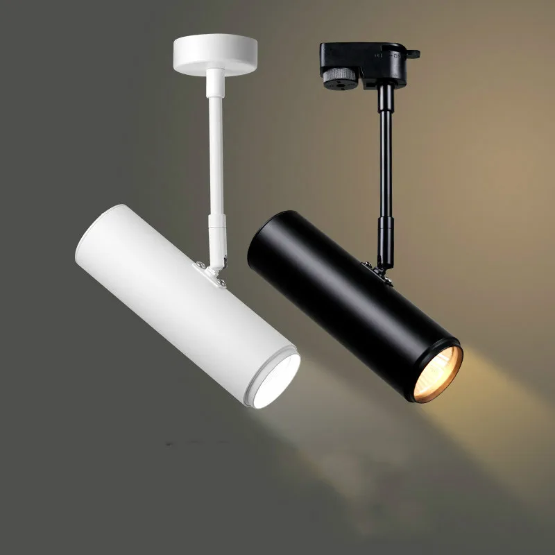 Мини длинный Полюс светодиодный прожектор COB led трек лампа Кофейня фон магазин