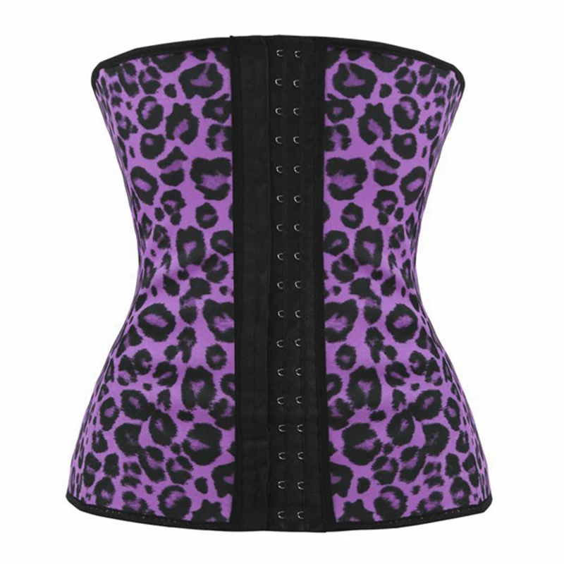 Леопардовый латексный пояс для талии тренировочный похудения корсет fajas reductora