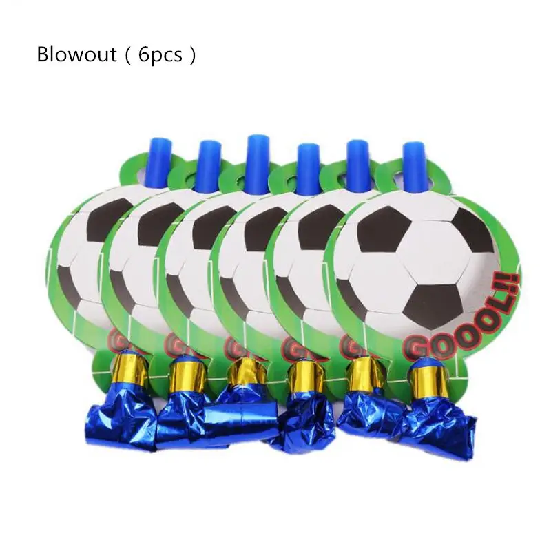 Blowout 6pcs 10 шт 12 дюймов зеленый Футбол футбол тема вечерние Декор круглые шары черный, белый цвет воздушные шары для мальчиков для дня рождения, игрушки, принадлежности для вечеринок - Цвет: Blowout 6pcs