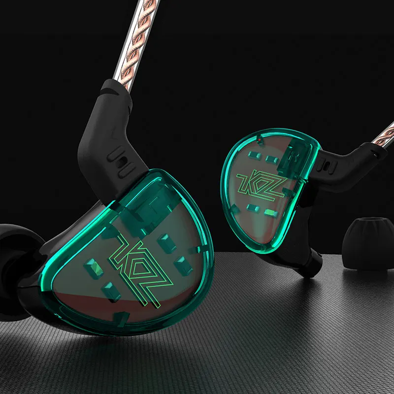 Плотным верхним ворсом KZ AS10 5BA привод в ухо наушник 5 уравновешенного якоря DJ HIFI