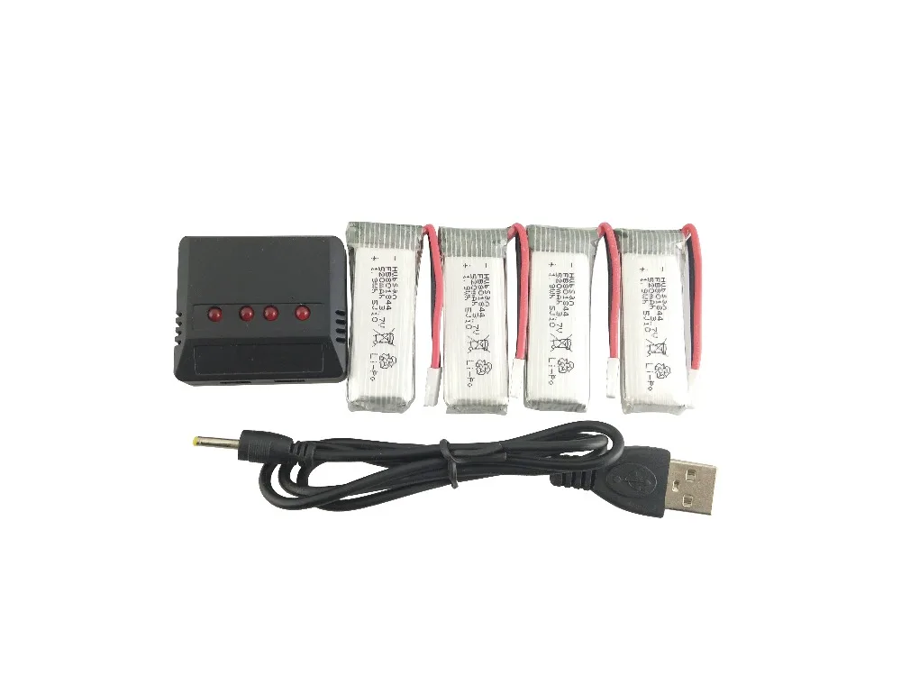 Hubsan X4 H107P авиационная батарея 4 шт 3 7 V 520mah и в 1 зарядное устройство 09 запасные