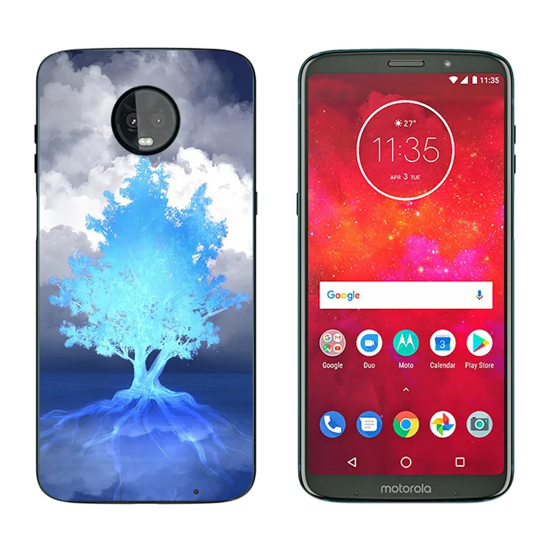 Piano Printing Phone Case for Moto Z3 Play 2018 Soft TPU Clear Back Cover 6.01 inch Motorola Coque |