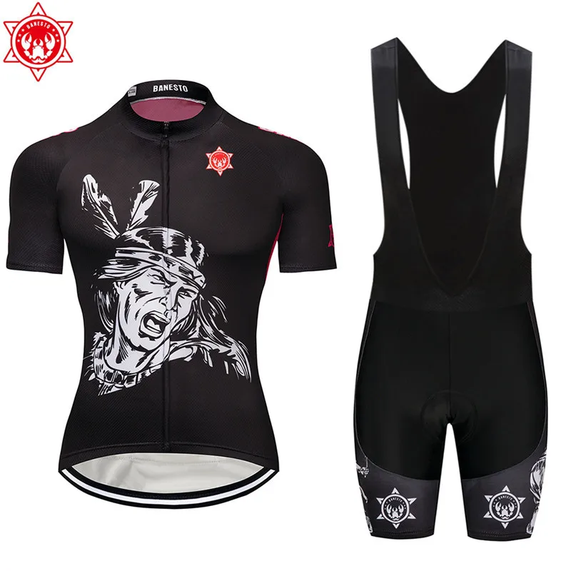 

Super hero 2018 Banesto Cycling Jersey 9D GEL Pad Bike Shorts MTB Men's Cycling Clothing summer bike wear