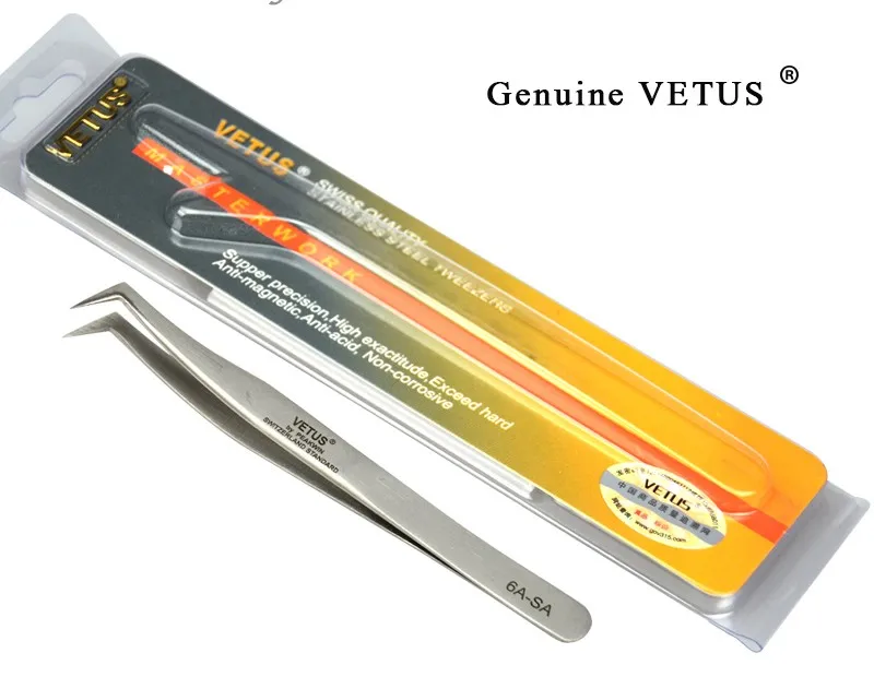 Lashonly 1-10 шт 6A-SA Пинцет для ресниц 3D/6D объем наращивание ресниц VETUS лучшее качество вентилятор ресниц Пинцет