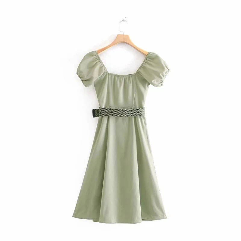 Летнее весеннее Платье Женское vestidos английский стиль без рукавов однотонное платье до середины икры А-силуэта vestidos de fiesta вечернее платье