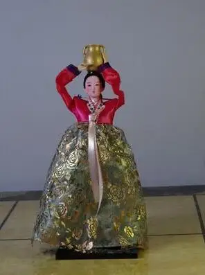30 см, Корейская народная кукла из смолы, статуэтка, куклы, корейские куклы, красивые женские свадебные, домашний декор, художественный подарок, ремесла для украшения дома