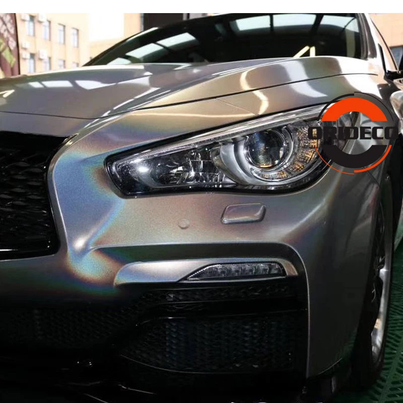 2019 голографическая Лазерная Серебряная Автомобильная виниловая пленка наклейка