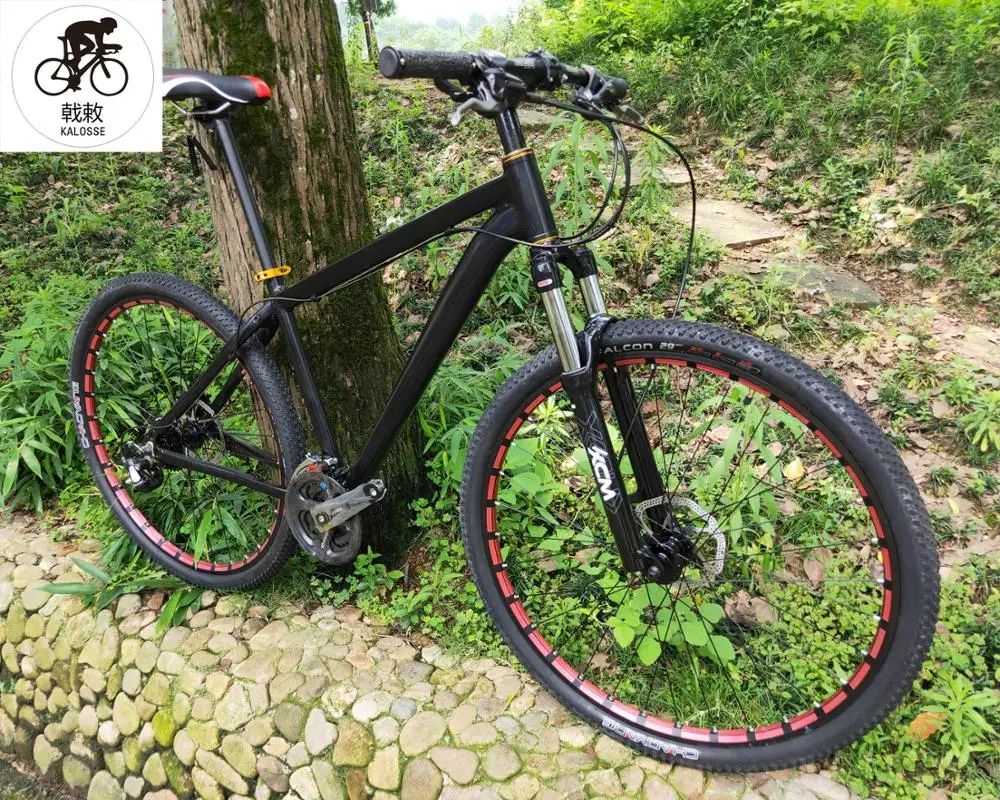 Гидравлические тормоза Kalosse 29er 29*17 дюймов горный велосипед 27 скоростей | Спорт и