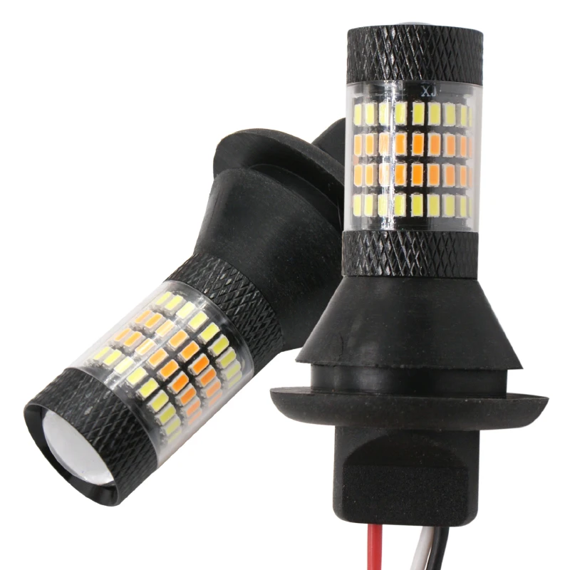 DRL p21w py21w T20 7440 96 Светодиодный Bau15s ba15s 1156 Canbus LED бег светильник s и указатель поворота