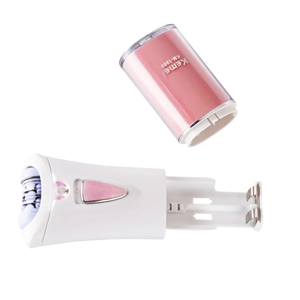 Модные Портативный Дамская электрическая бритва волос Эпилятор 2 Батарея Волос