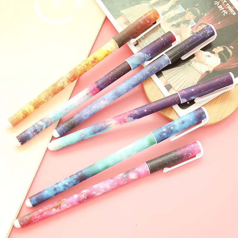 Цветная гелевая ручка 6 шт./компл. стилей звездный узор Милый Герой Китти