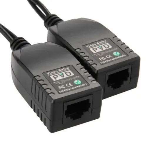 2 пассивных передачи данных PVD Balun трансиверы UTP RJ45 для камеры