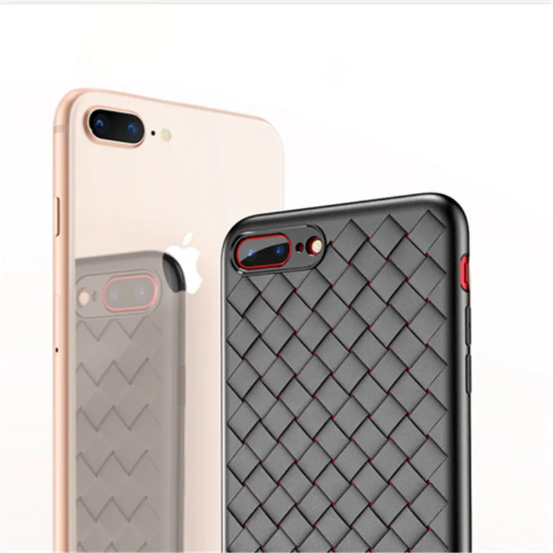Baseus креативный сетчатый силиконовый чехол для iPhone 8 Plus 7 X s Роскошный Ультратонкий