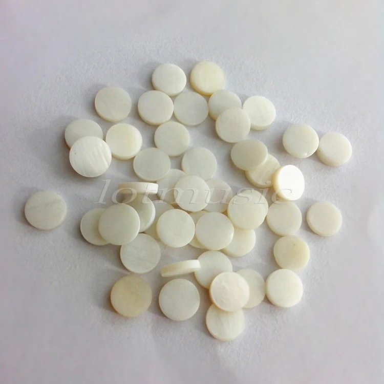 50 шт. 6 мм белая жемчужная раковина в горошек для гитарной доски | Спорт и