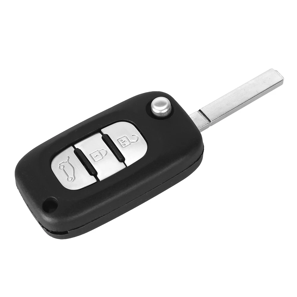 KEYYOU 2 кнопки Раскладной Автомобильный чехол для ключей Renault Clio Kangoo Modus Megane
