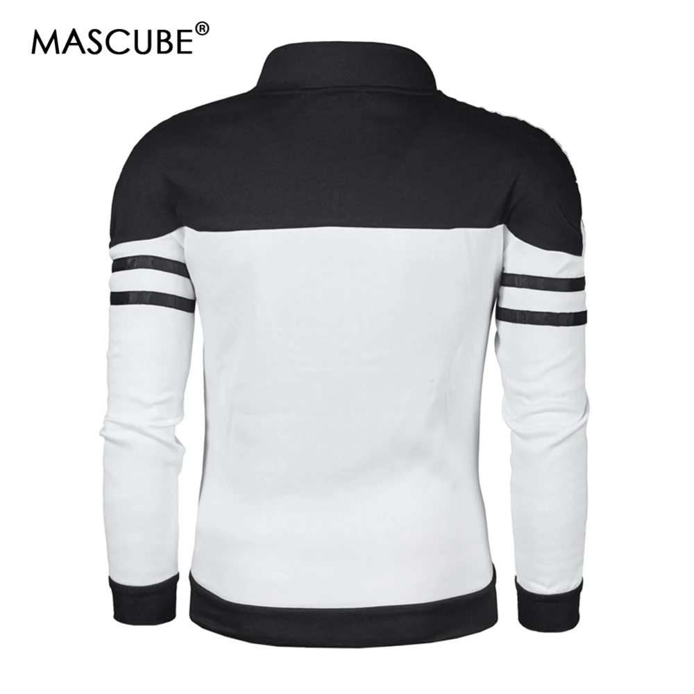 MASCUBE новая трендовая белая мужская куртка Veste Homme 2018 Мужская Модная приталенная на