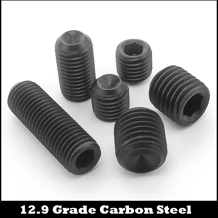 

5/16-18 OD 3/8 1/2 BSW British Standard Coarse Thread 12.9 Grade Carbon Steel None Allen Head Hexagon Socket Cup Point Set Screw