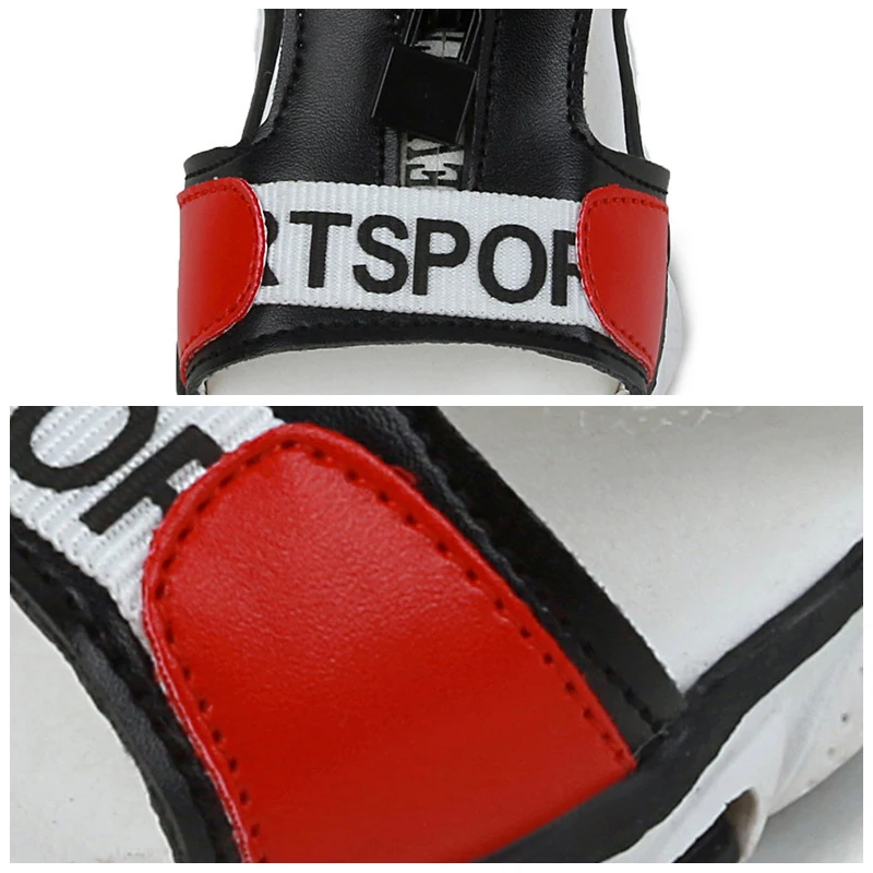 Лето 2017 г. Новые Мальчики сандалии модные мягкая подошва удобная письмо детская