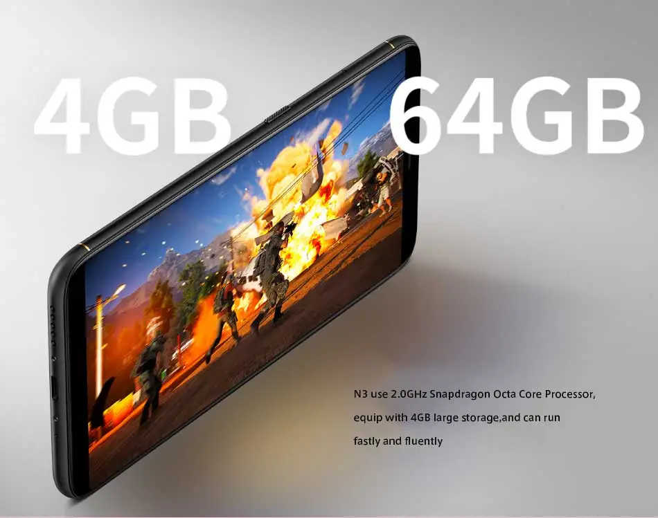 Оригинальный zte Нубия N3 4 Гб Оперативная память 64 GB 6 01 дюйма 5000 mAh Мобильный