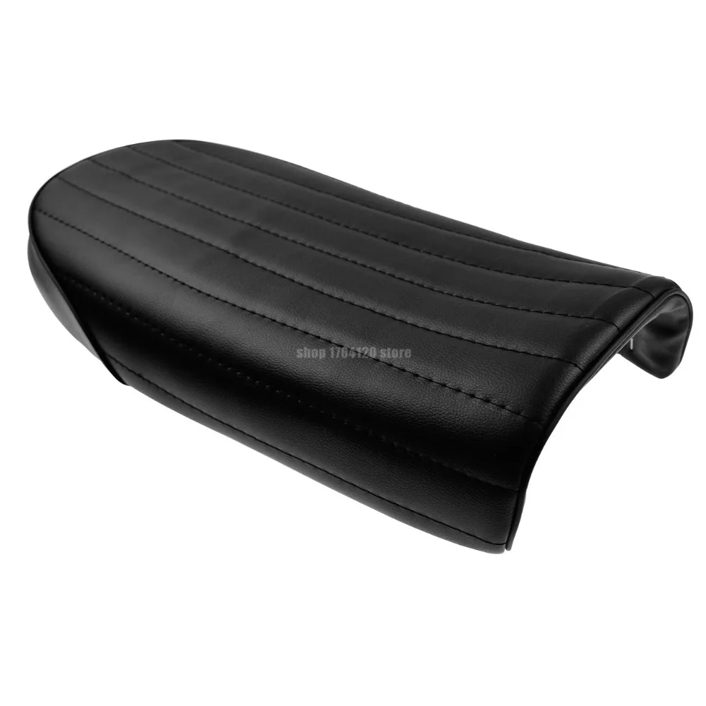 Черные/коричневые мотоциклетные вертикальные полосы Hump Cafe Racer Seat для Honda CB125S CB200