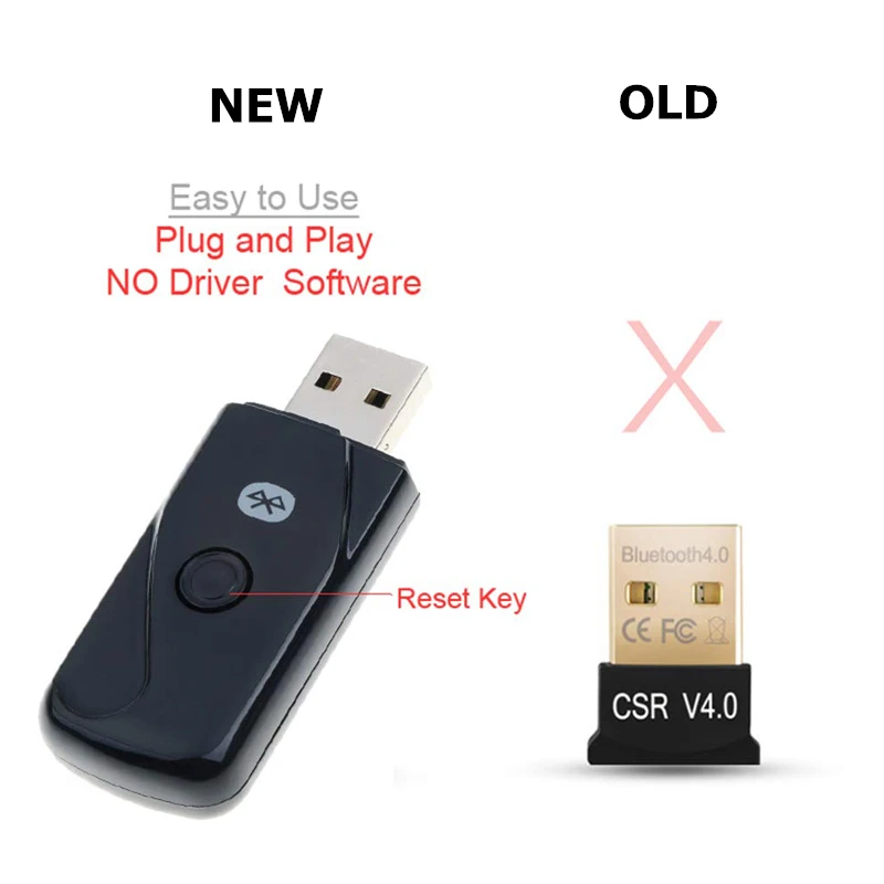 Bluetooth-адаптер USB-адаптер Bluetooth 4 2 приемник для ПК компьютера беспроводной