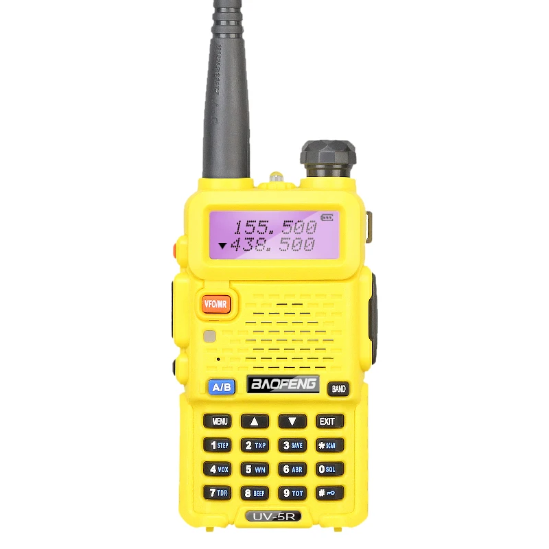 3x Baofeng UV 5R желтый Dual Band рация FM Двухстороннее радио Pofung УФ UV5R UHF/VHF ручной CB