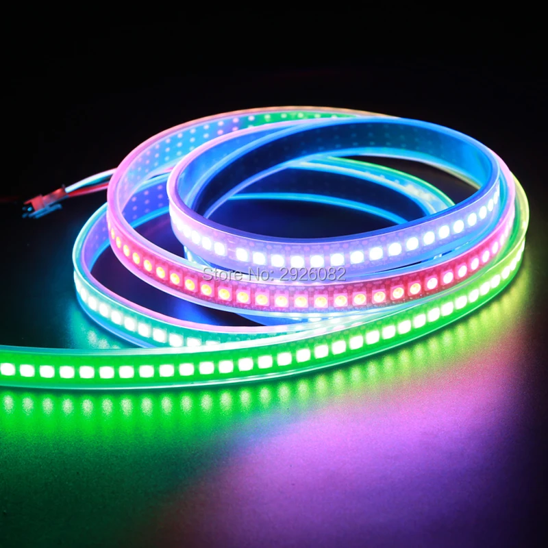 1 м 100 светодиодный s/M WS2812B Светодиодные ленты WS2811 RGB 5050 SMD WS2812 цифровые гибкие