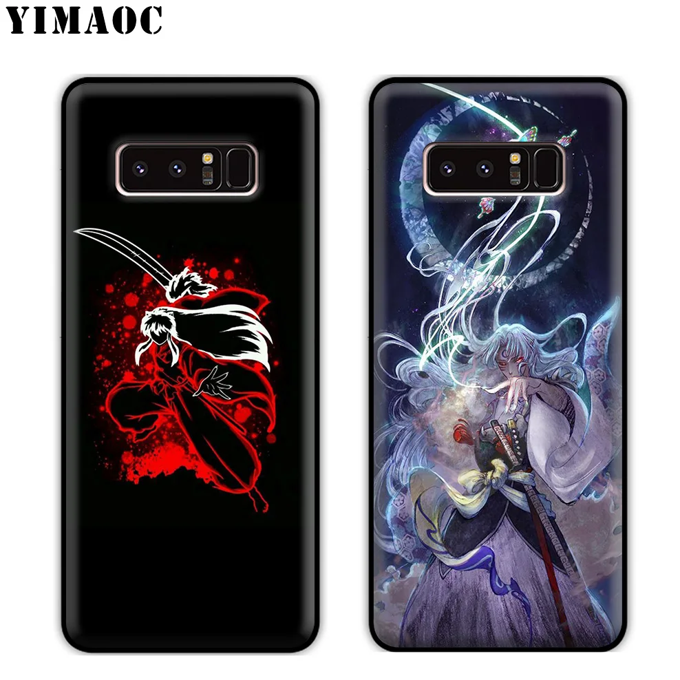 YIMAOC Inuyasha Anime Japan Soft Silicone Case for Samsung Galaxy Note 10 Plus 9 8 A9 A8 A6 2018 A5 A3 2017 2016 |